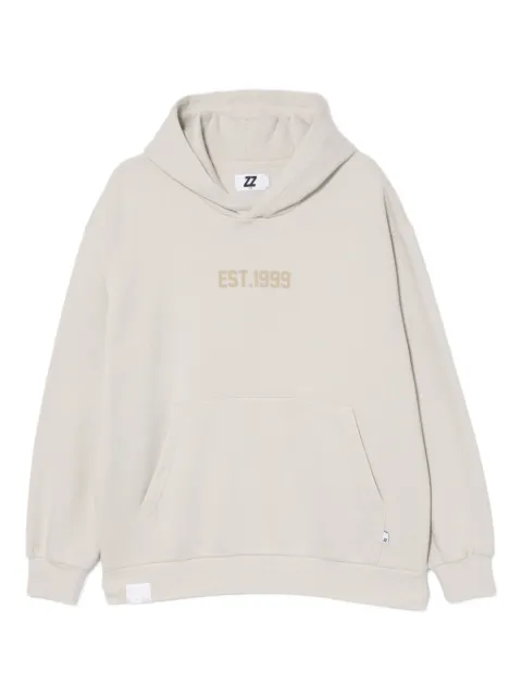izzue logo-embroidered hoodie