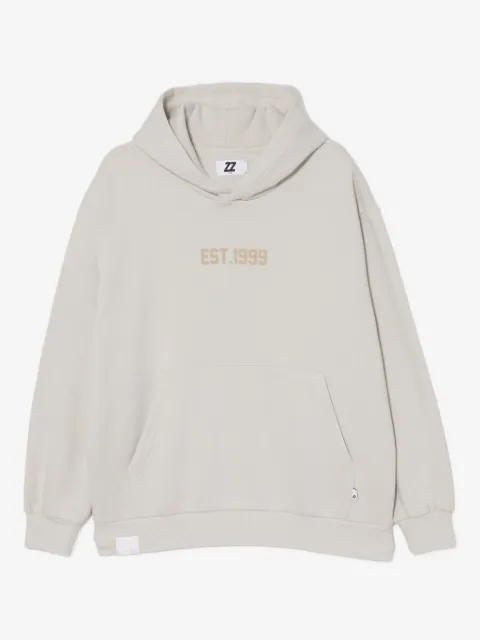izzue logo-embroidered hoodie