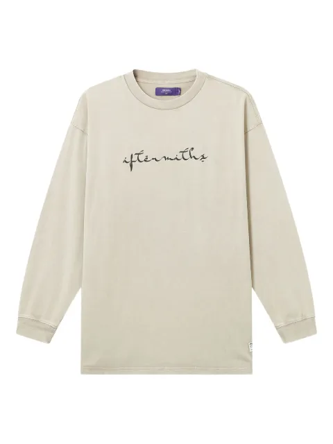 aftermaths プリント ロングTシャツ