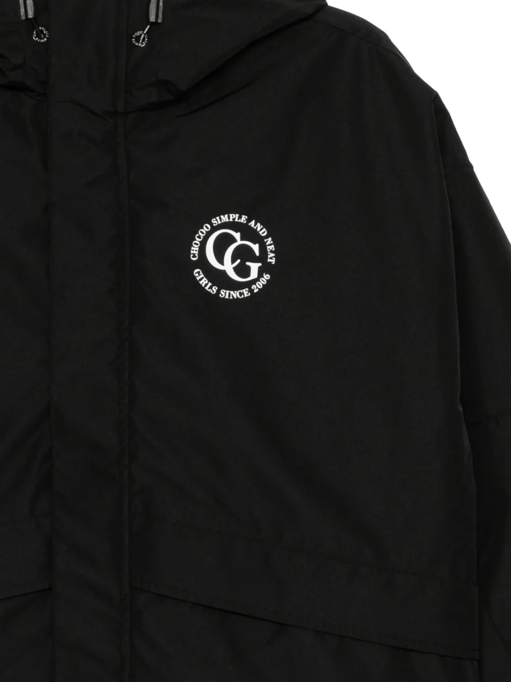 Chocoolate Logo-printed Jacket In Black