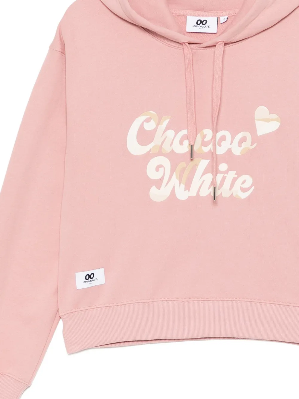 CHOCOOLATE Hoodie met geborduurd logo Roze