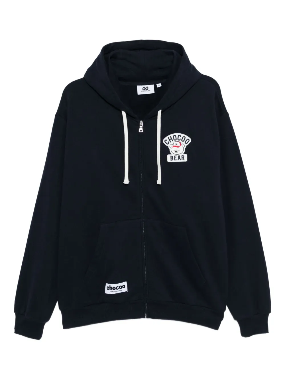 CHOCOOLATE logo-embroidered hoodie | Blue | Image 1