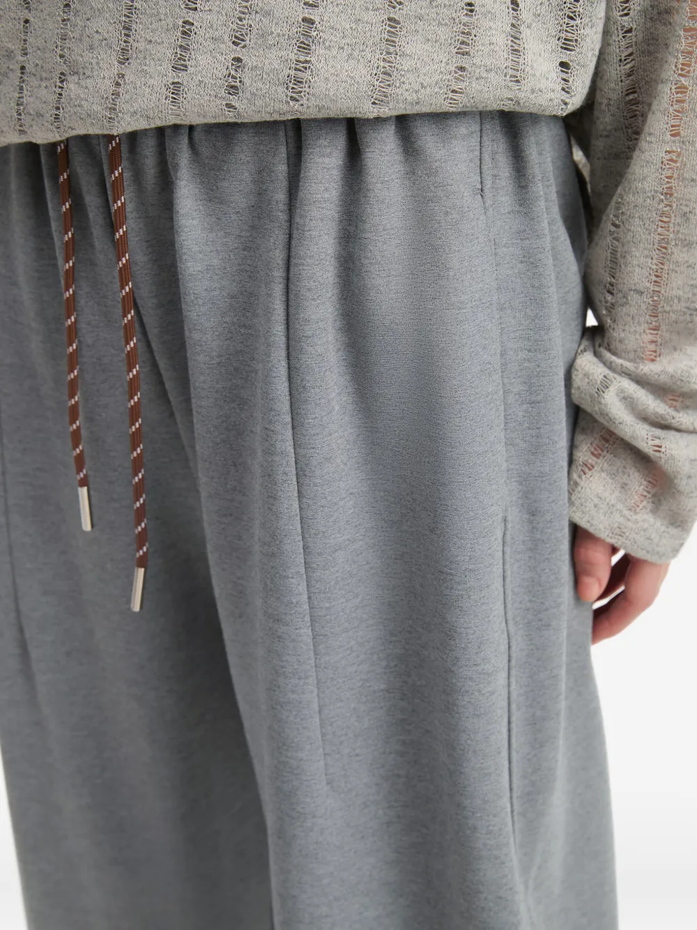 B+ab Wide-leg Trousers In Gray
