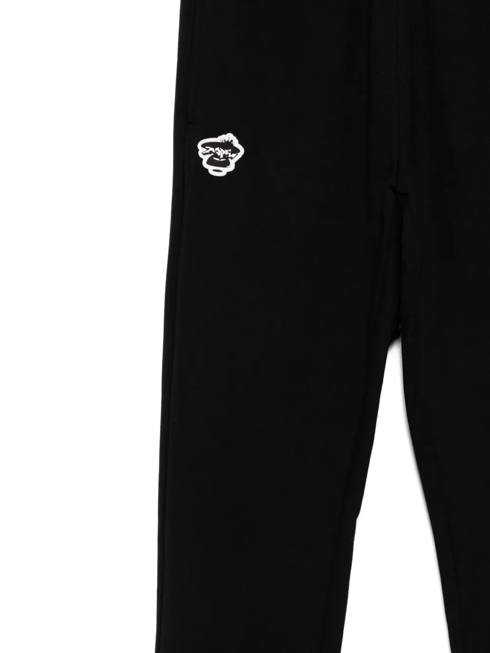Aape By A Bathing Ape Logo-patched Trousers In Black