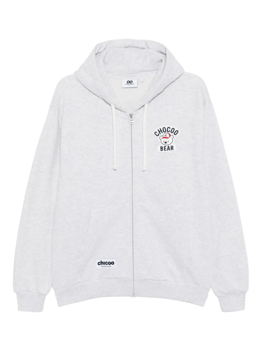 Chocoolate Logo-embroidered Hoodie In Gray