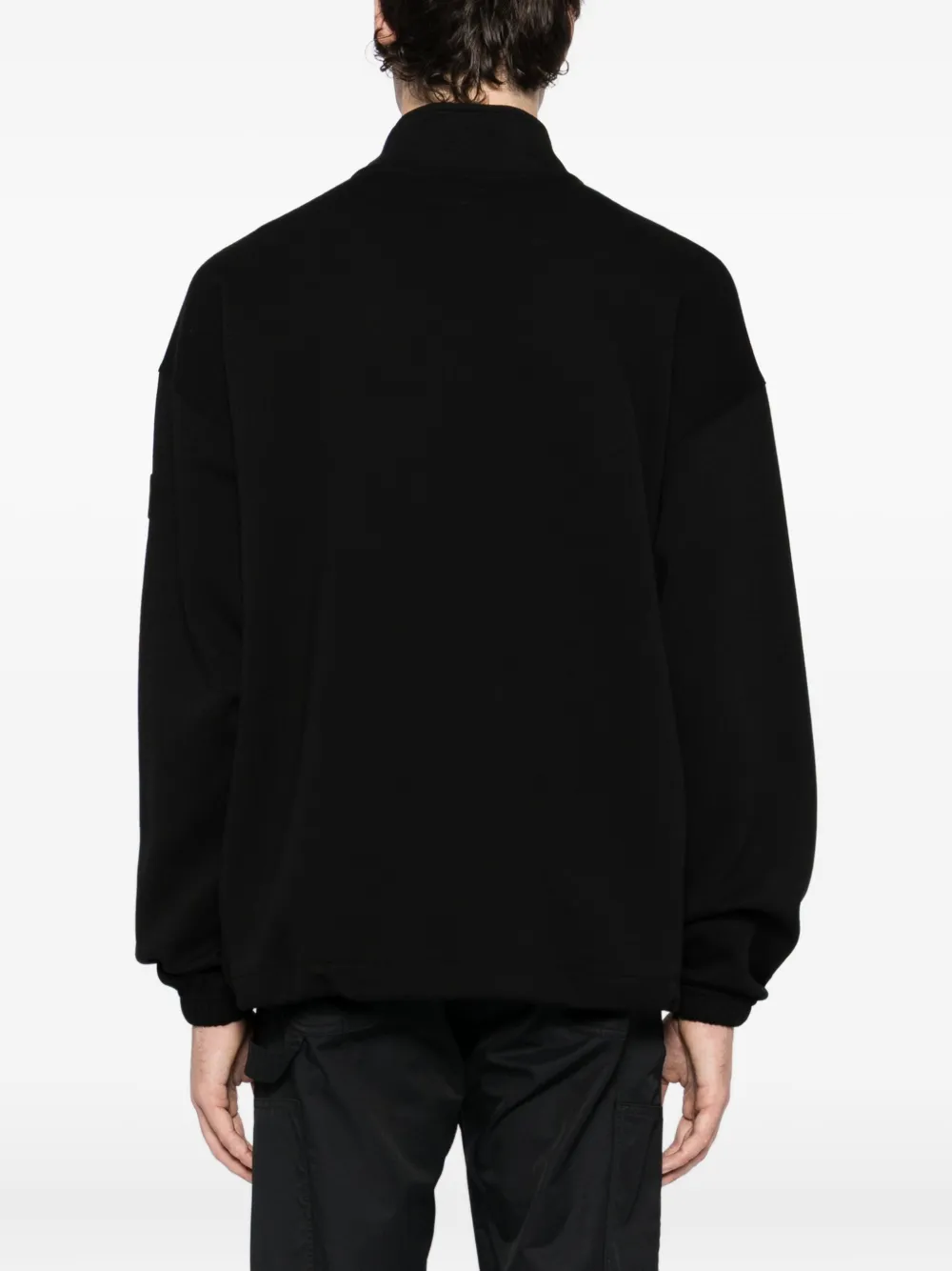 izzue Sweater met logoprint Zwart