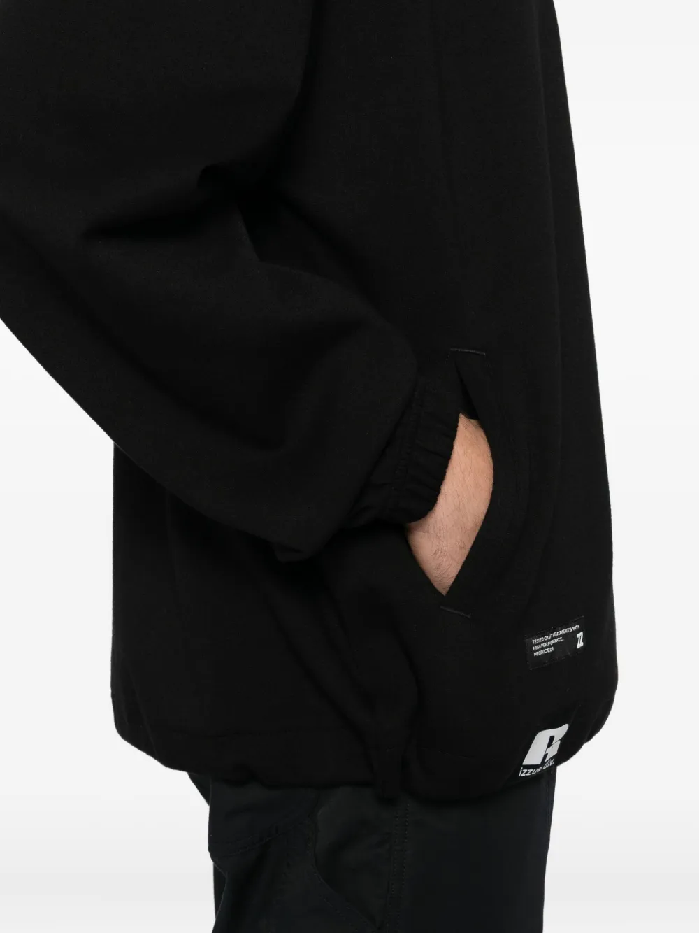 izzue Sweater met logoprint Zwart