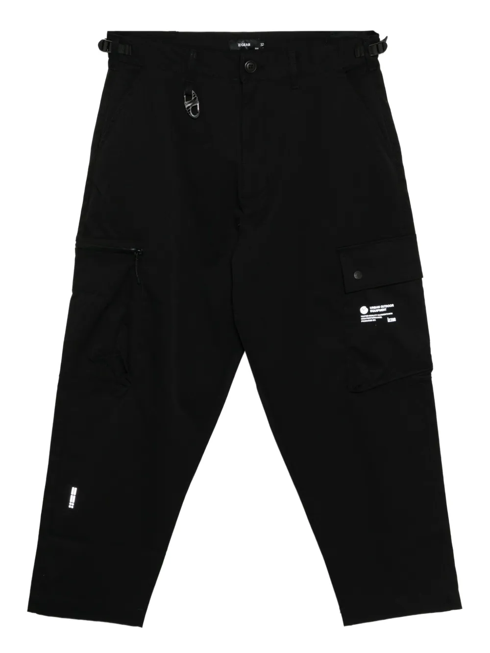 Izzue Logo-patched Trousers In Black