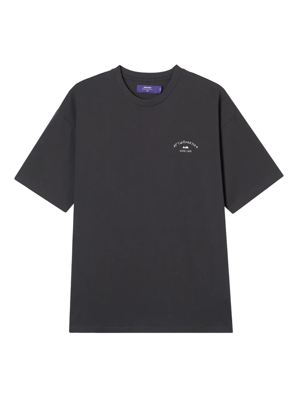 aftermaths graphic-print cotto T-shirt | Grey | Image 1