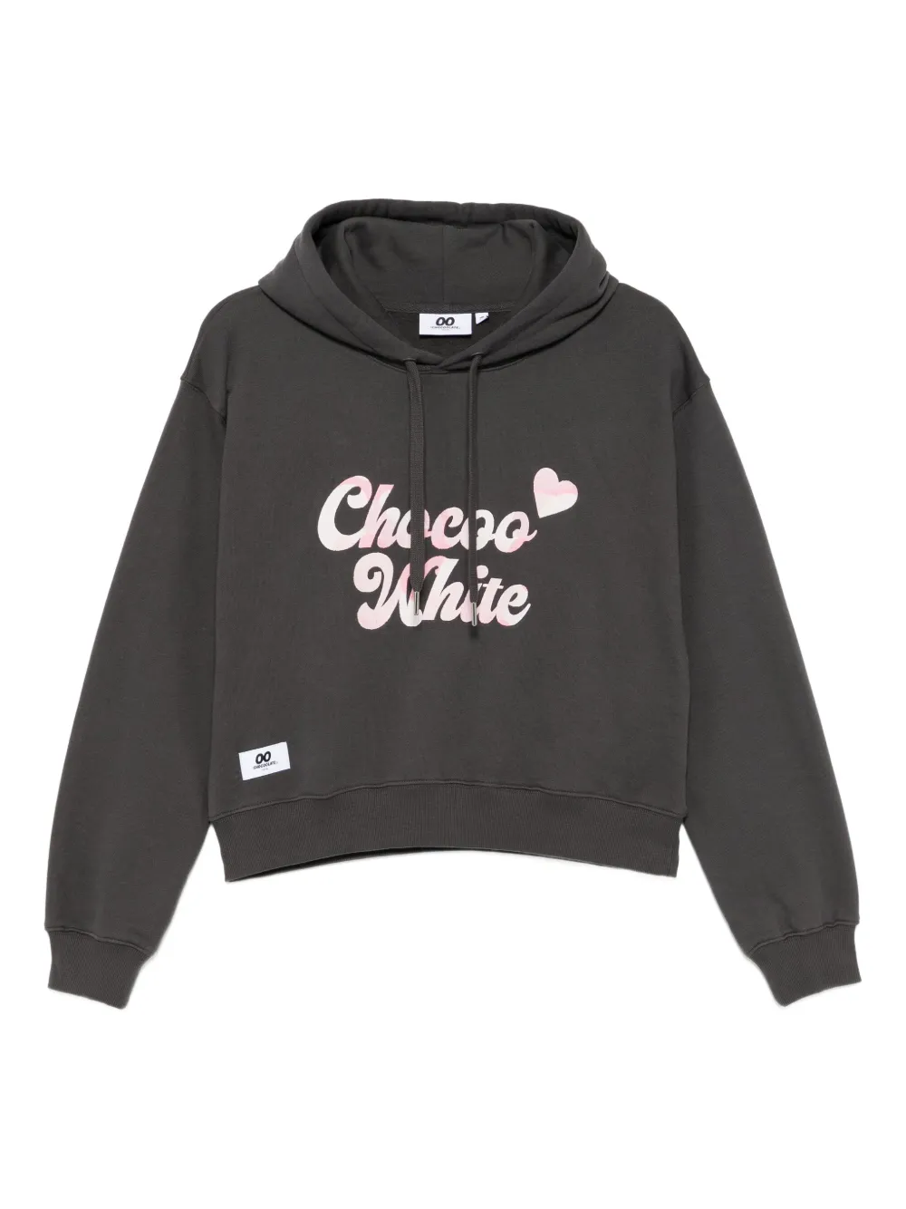 CHOCOOLATE logo-embroidered hoodie | Grey | Image 1