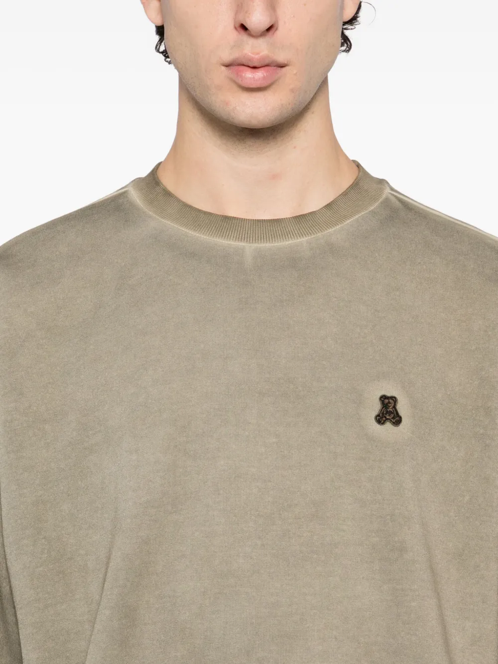 izzue Sweater met geborduurd logo Bruin