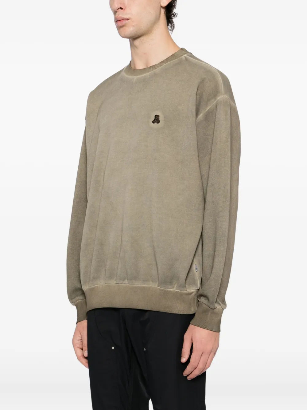 izzue Sweater met geborduurd logo Bruin