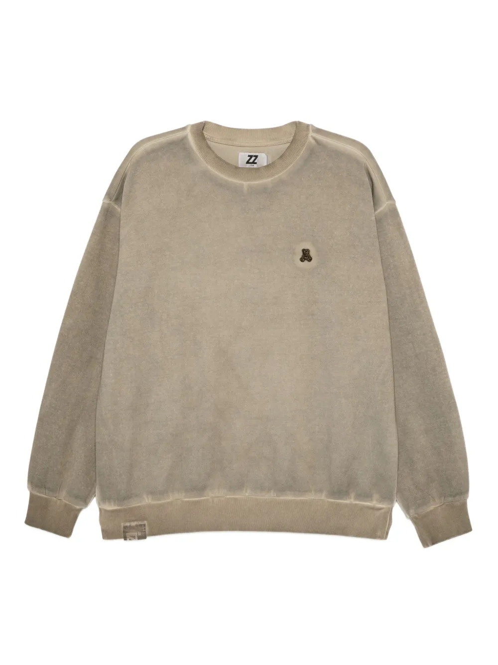 izzue logo-embroidered sweatshirt | Brown | Image 1