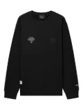 Alpha Industries logo-patch crew-neck sweatshirt - Black