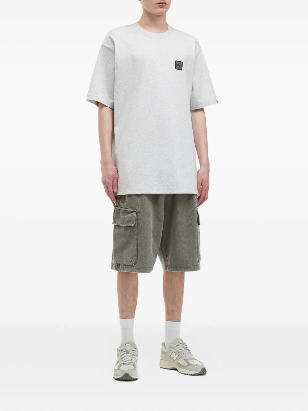 Alpha Industries patch-pocket tee - Grijs
