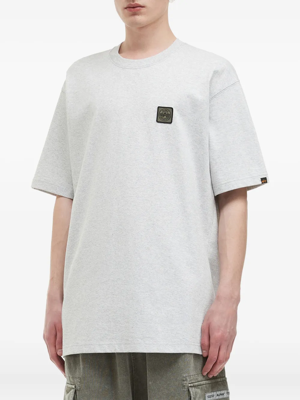 Alpha Industries T-shirt met opgestikte zak Grijs