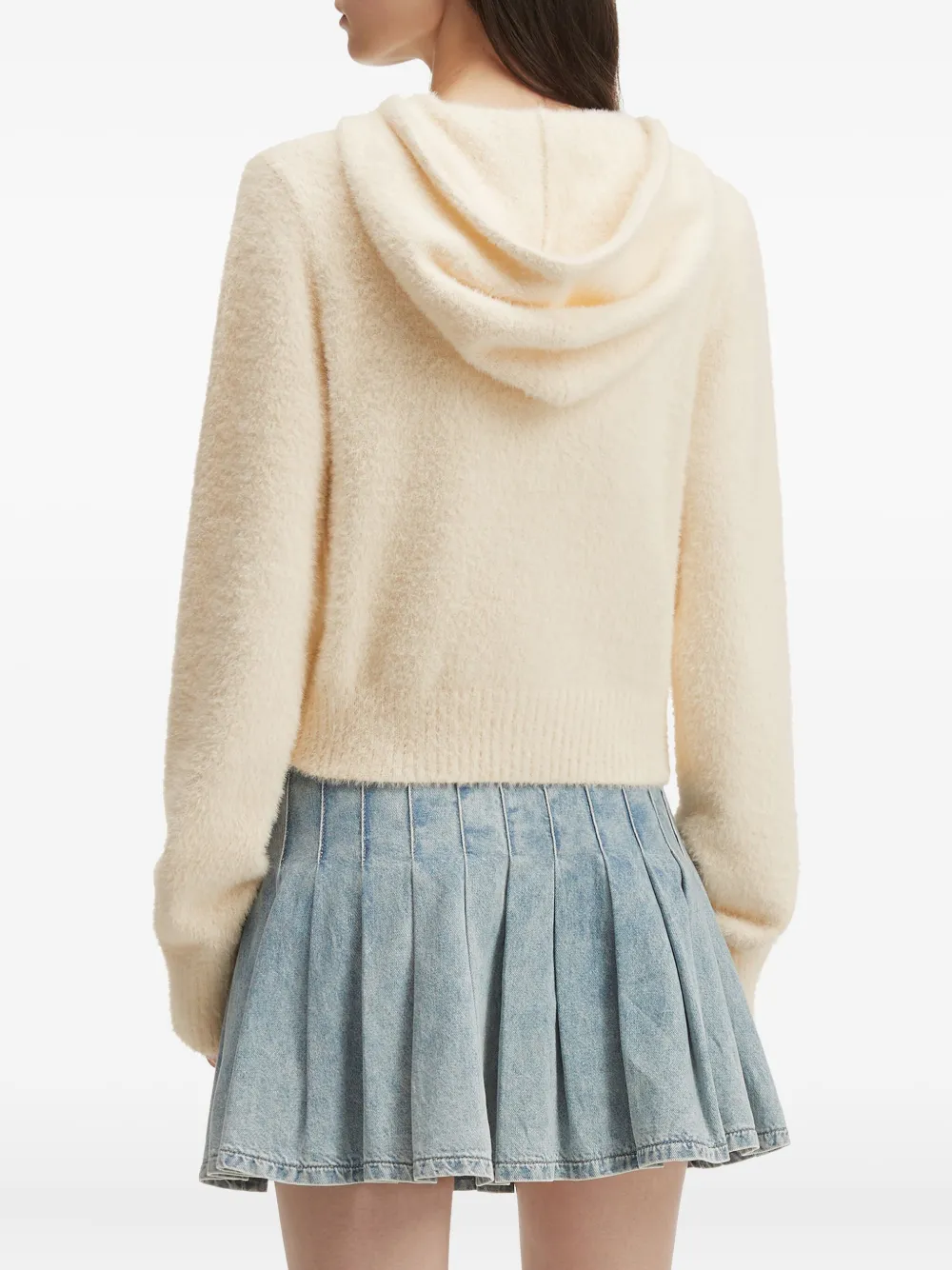 b+ab Hoodie met rits Beige