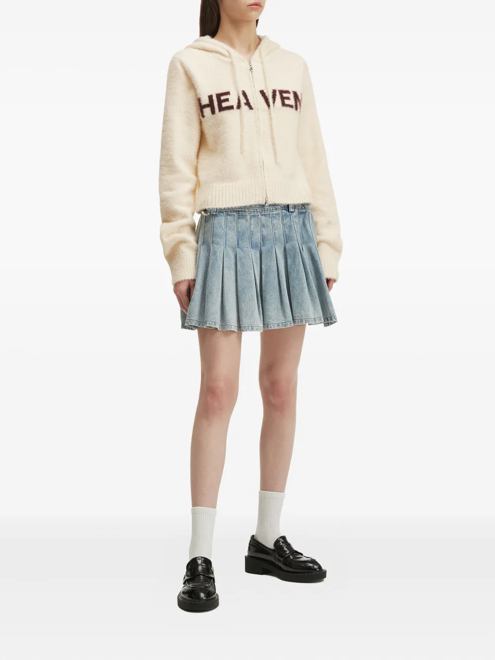 B+ab Hoodie met rits - Beige