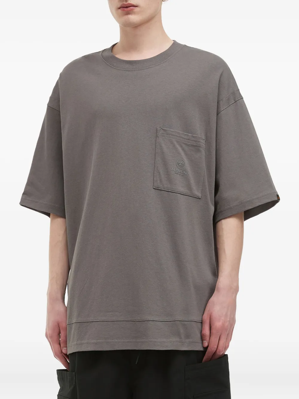 Alpha Industries Pocket Short-sleeve T-shirt In Brown