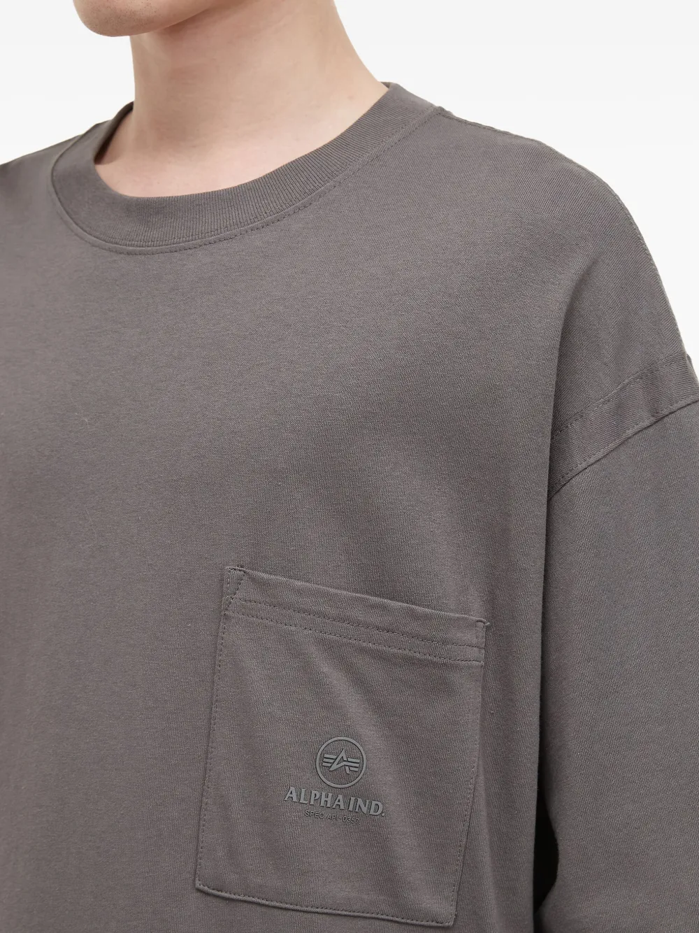 Alpha Industries Pocket Short-sleeve T-shirt In Brown
