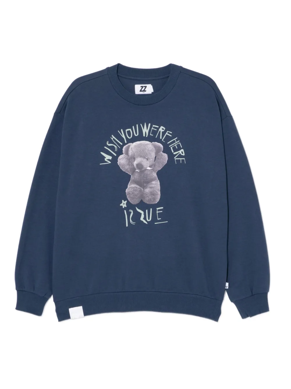 izzue graphic-print sweatshirt | Blue | Image 1