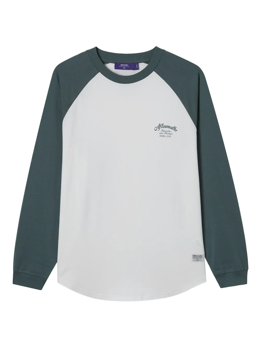 aftermaths raglan-sleeve long-sleeve T-shirt | White | Image 1