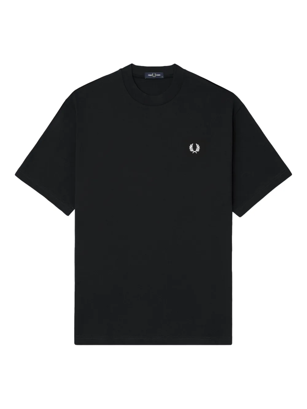 Fred Perry small-logo cotton T-shirt | Black | Image 1