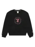 AAPE BY *A BATHING APE® camouflage-embroidered sweatshirt - Black