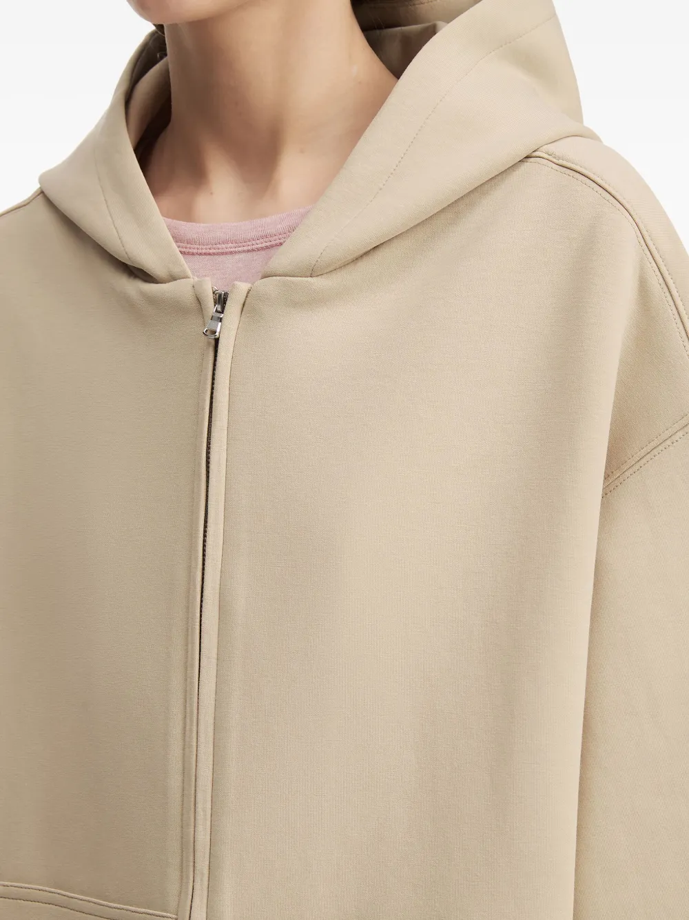 b+ab Hoodie met rits Beige