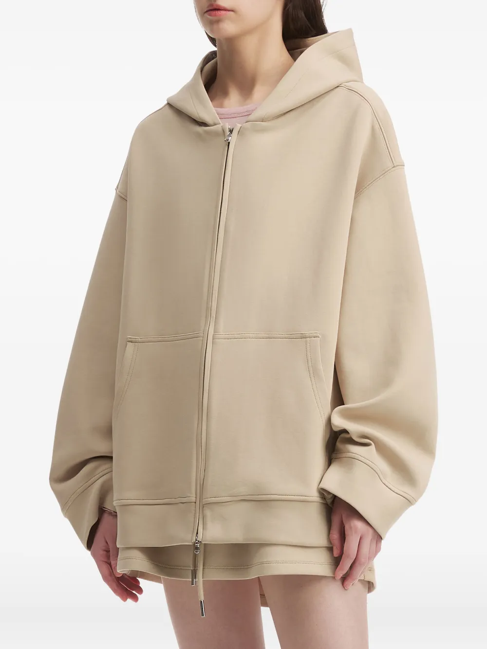 b+ab Hoodie met rits Beige
