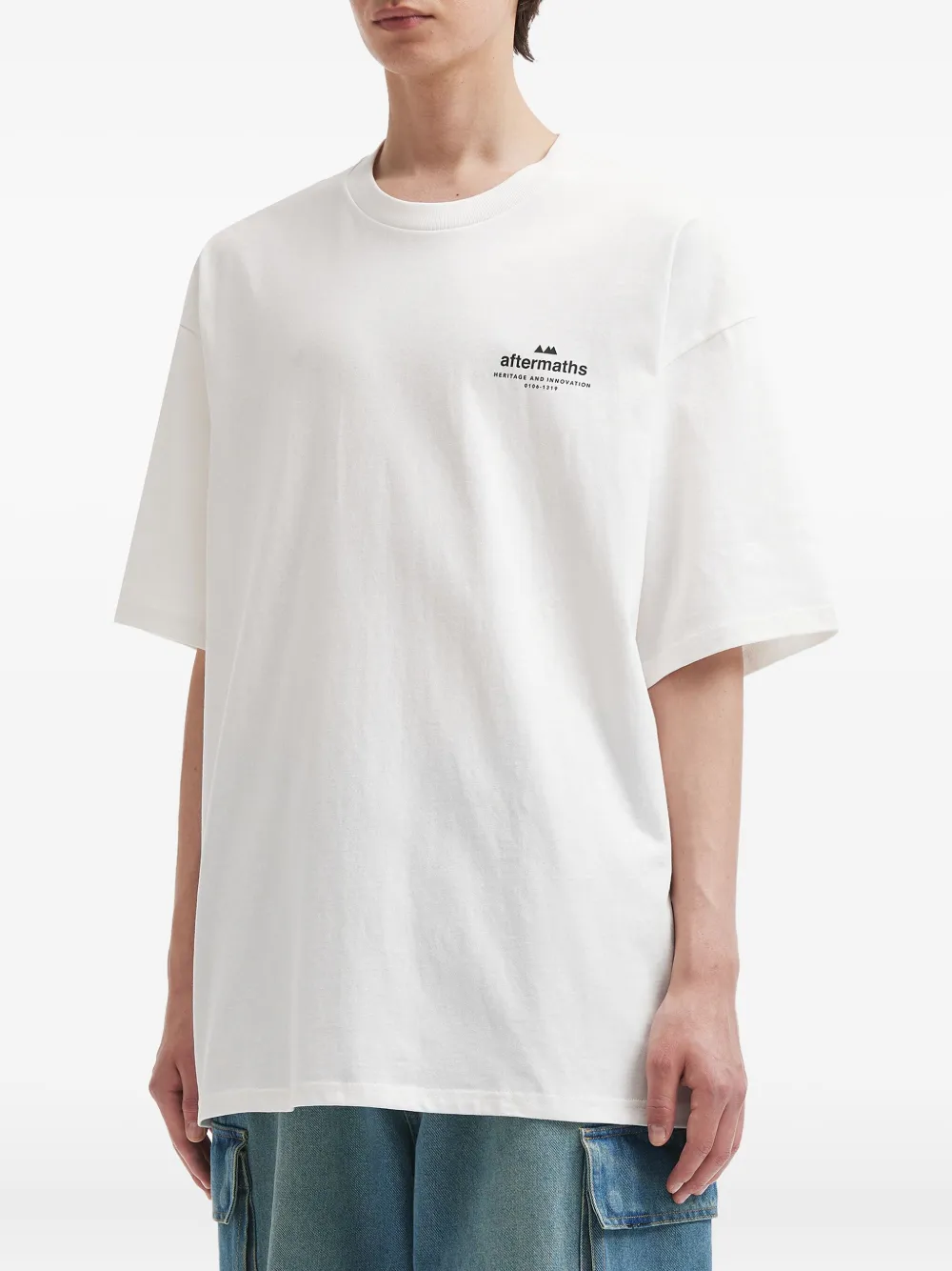 Aftermaths T-shirt met korte mouwen en vossenprint - Wit