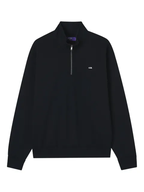 aftermaths half-zip mountain-logo sweatshirt