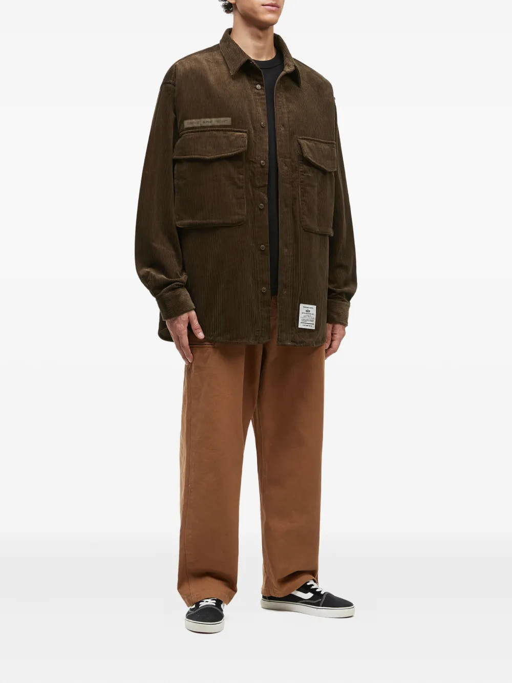 Alpha Industries corduroy pocket-detail shirt | Image 2