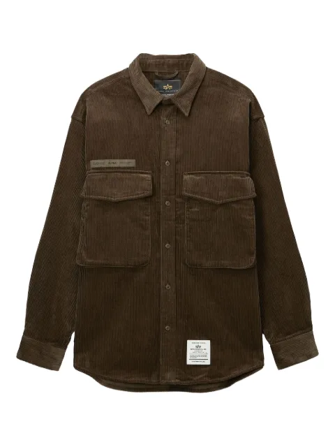 Alpha Industries corduroy pocket-detail shirt