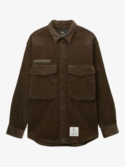Alpha Industries corduroy pocket-detail shirt