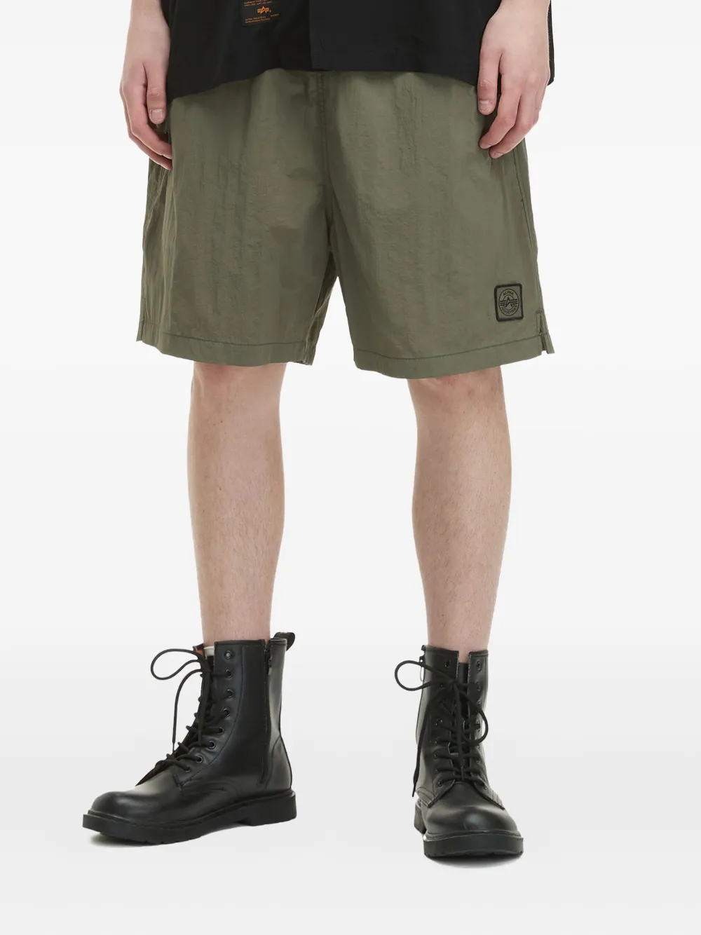 Alpha Industries Shorts met logopatch Groen
