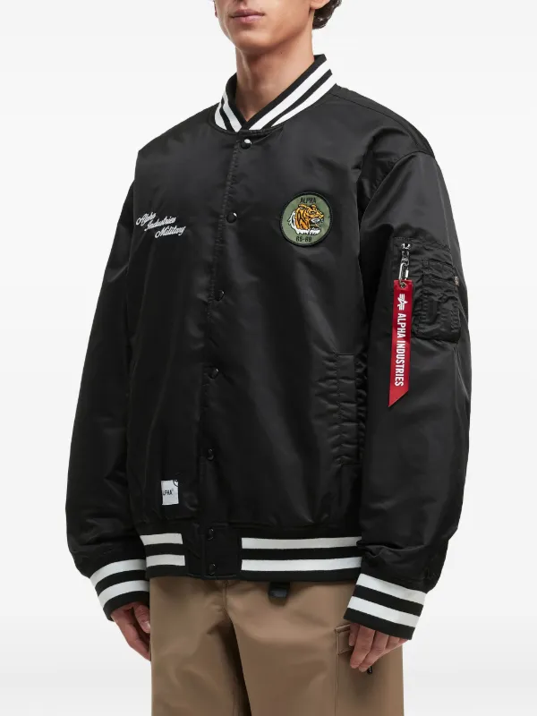 Alpha Industries タイガーパッチ ボンバージャケット | ブラック