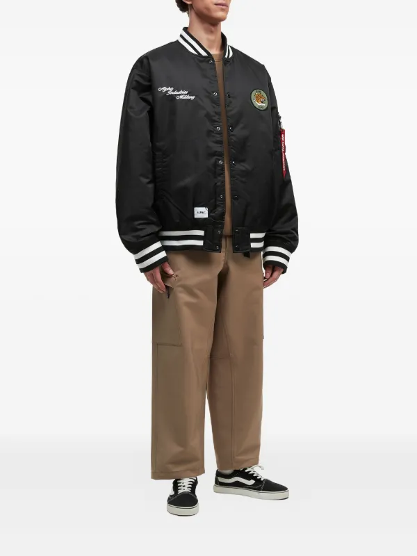 Alpha Industries タイガーパッチ ボンバージャケット | ブラック