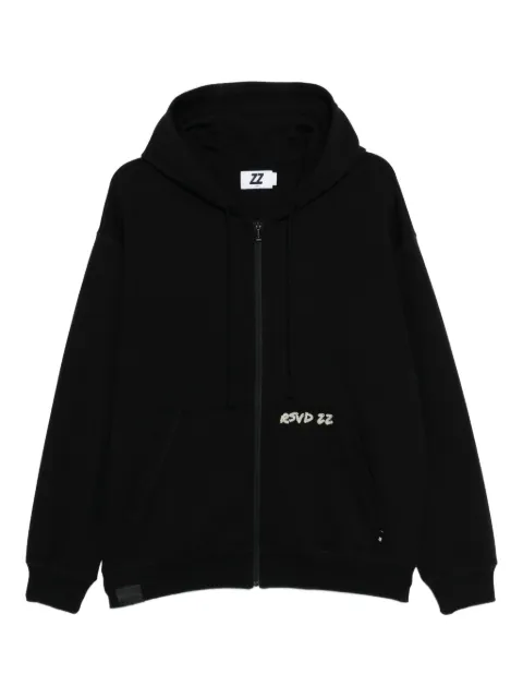 izzue logo-embroidered hoodie 
