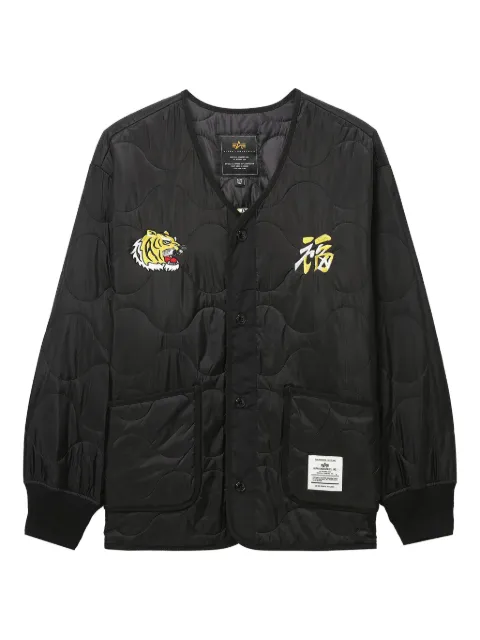 Alpha Industries quilted bomber jacket