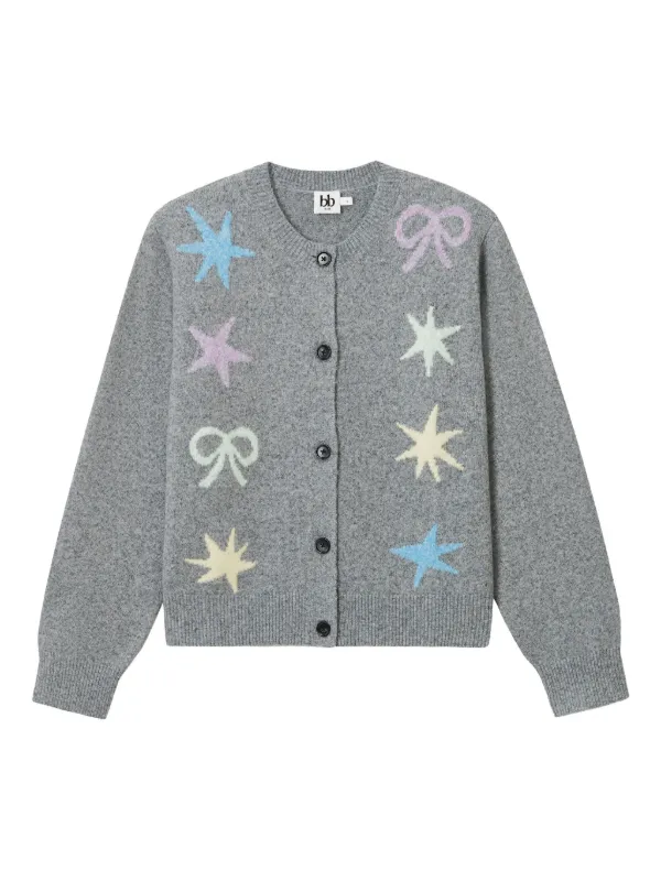 b+ab star-embellishment Cardigan Grey FARFETCH IN