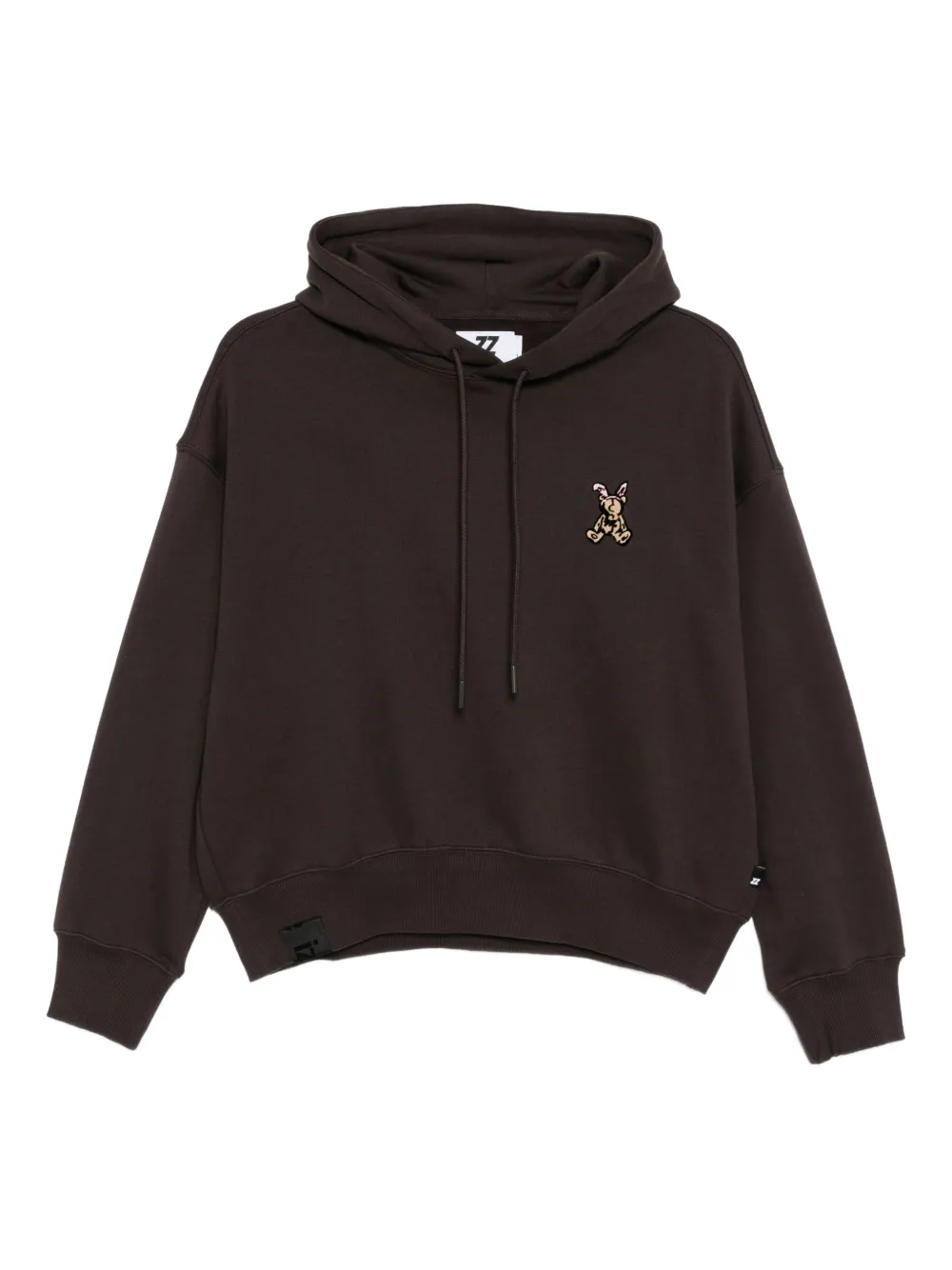 izzue logo-embroidered hoodie | Brown | Image 1