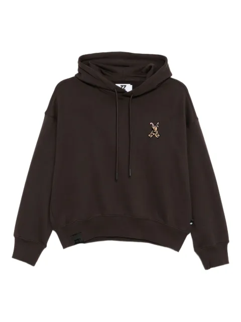 izzue logo-embroidered hoodie