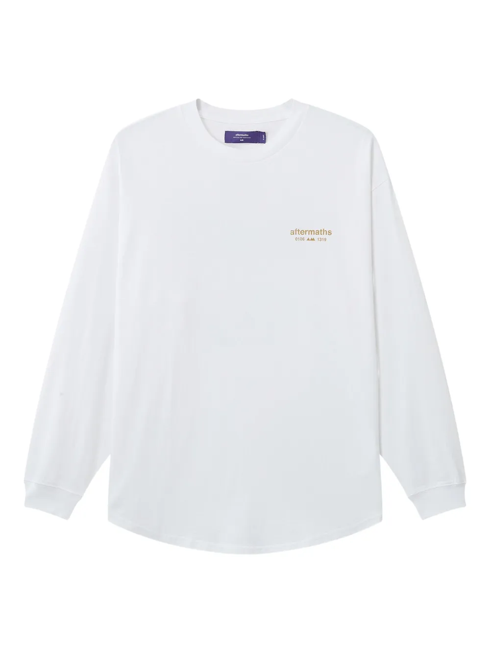 aftermaths graphic-print long-sleeve T-shirt | White | Image 1