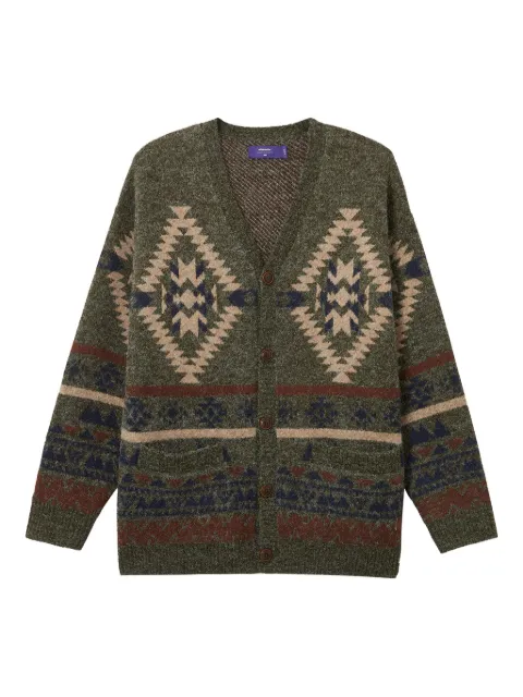 aftermaths geometric-pattern cardigan