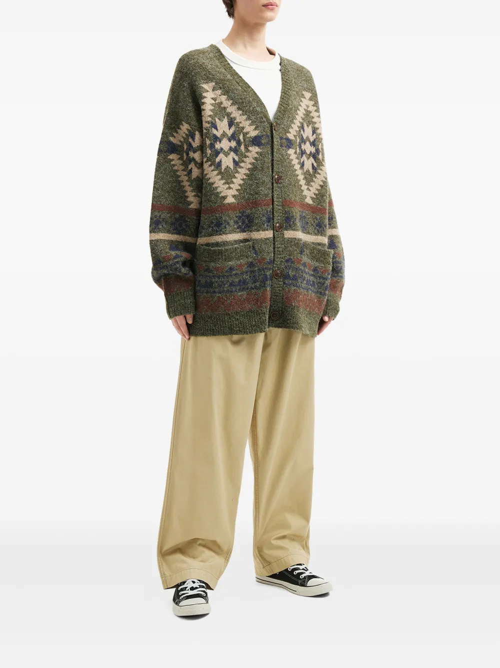 aftermaths geometric-pattern cardigan | Cardigans | Image 2