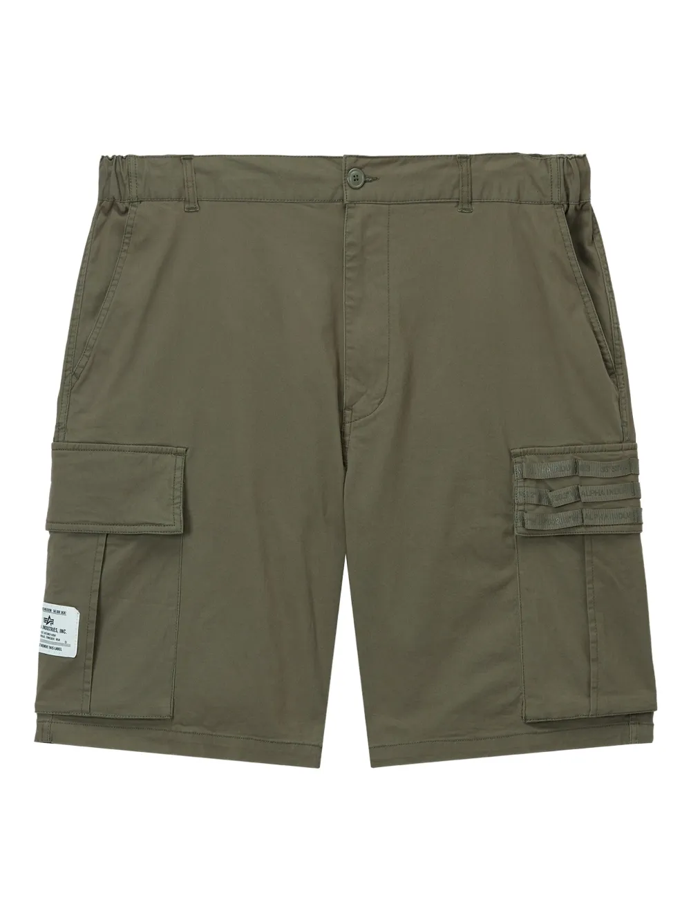 Alpha Industries logo-patch cargo shorts | Green | Image 1