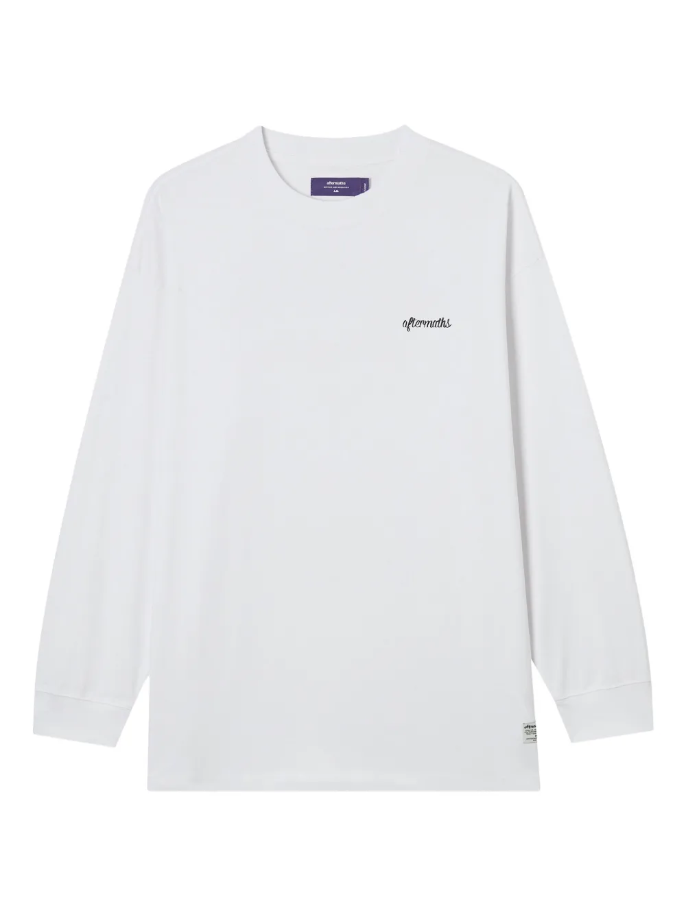 aftermaths mountain-graphic long-sleeve T-shirt | White | Image 1