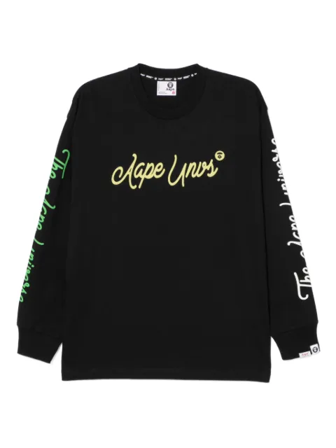 AAPE BY *A BATHING APE® logo-print cotton T-shirt