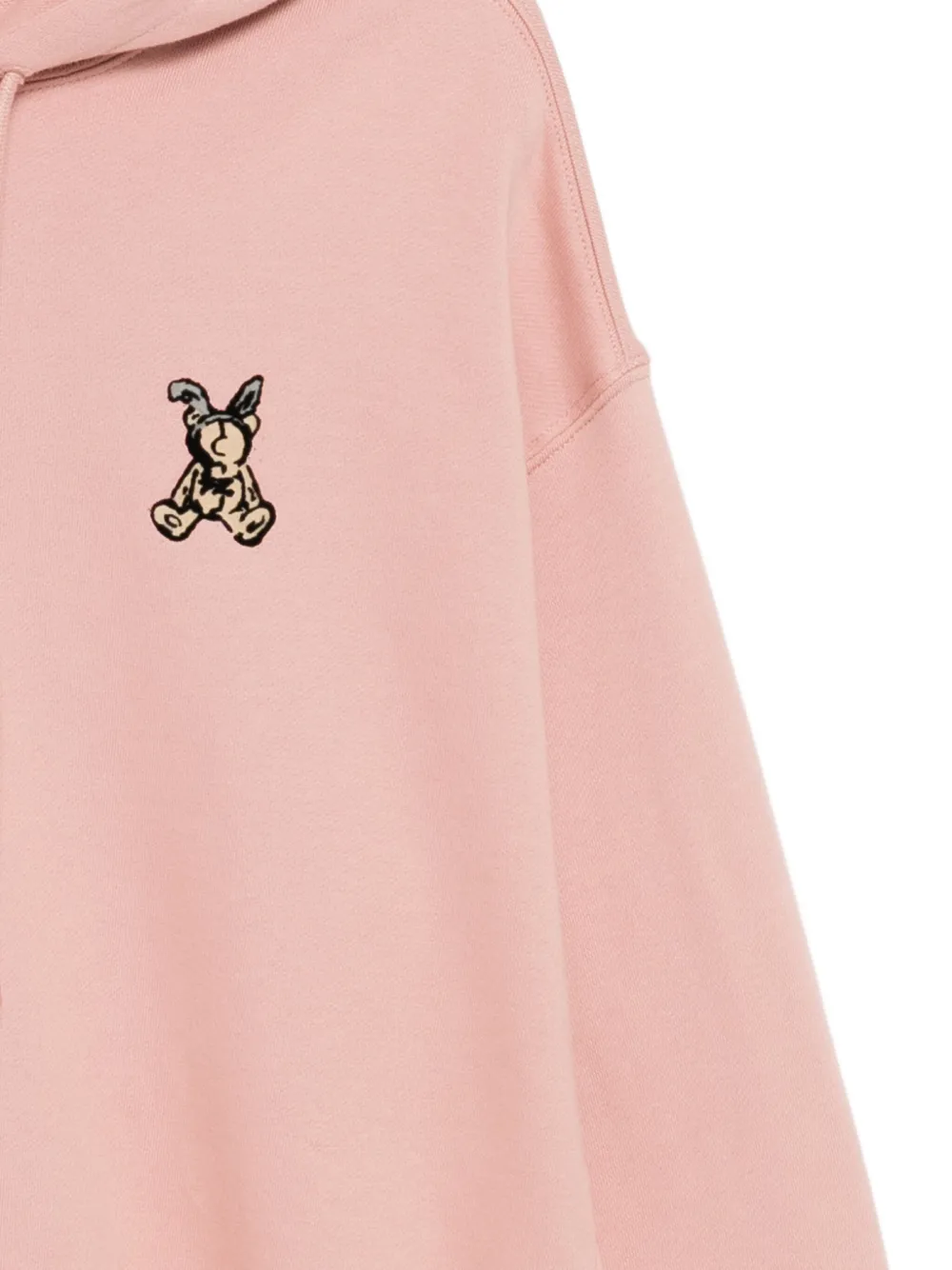 Izzue Logo-embroidered Hoodie In Pink